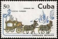 (1981-048) Марка Куба "Катафалк"    Конные экипажи II Θ
